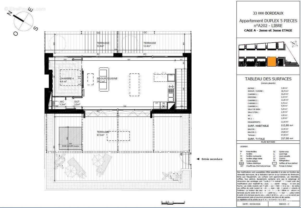 Appartement 112 m² à Bordeaux  - photo 4