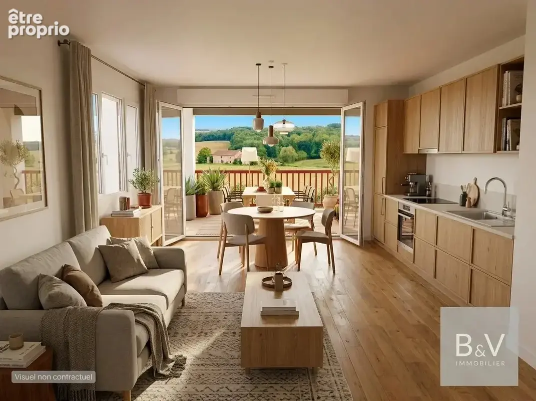 Appartement 4 pièces de 86 m² avec terrasse de 22 m² et vue dégagée - photo 2