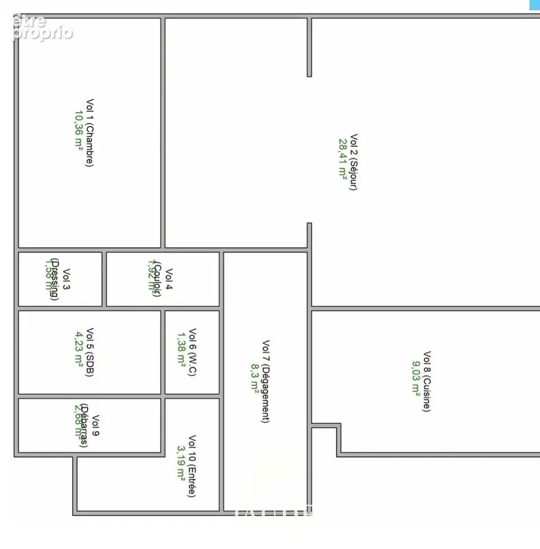 F3 de 72m2 avec BALCON et Parking - VUE PARC - photo 10