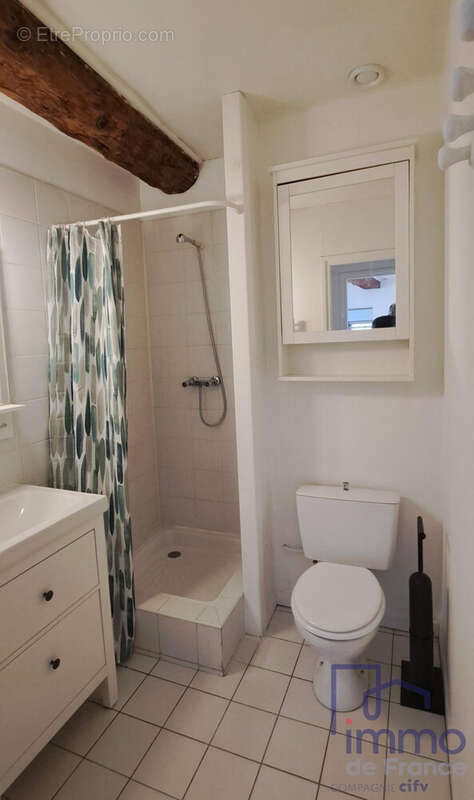 salle de bains actuelle - Appartement à SAINT-ETIENNE