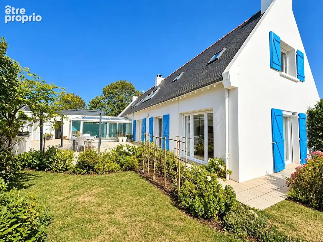 Port-haliguen propriété rare composée de deux maisons avec vue mer et jardins indépendants - photo 2