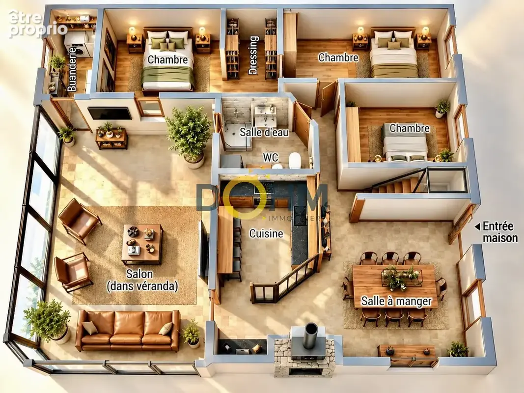 DROCOURT   Propriété d'exception avec vue champs, piscine, panneaux solaires et 154 m2 habitables modulables (Jusqu'à 5 chambres - photo 14
