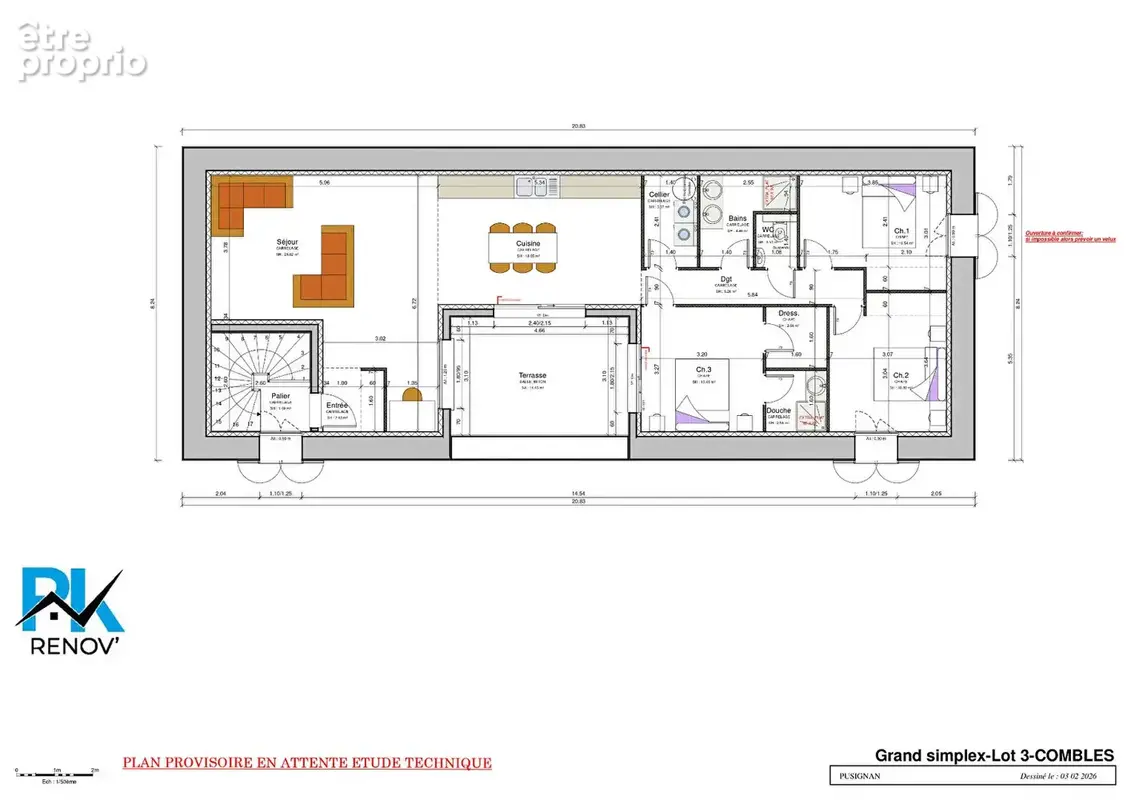 Appartement rooftop Pusignan 4 pièce(s) 98.41 m2 - photo 2
