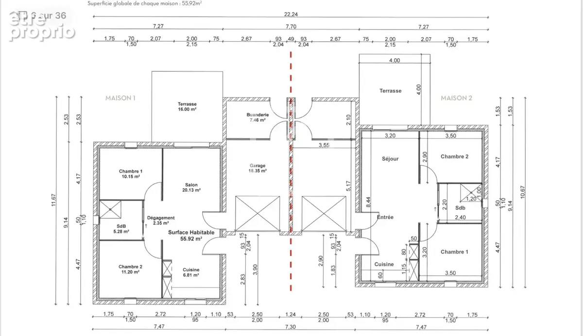 Villa T3 neuve avec jardin   Proche commerces - photo 16