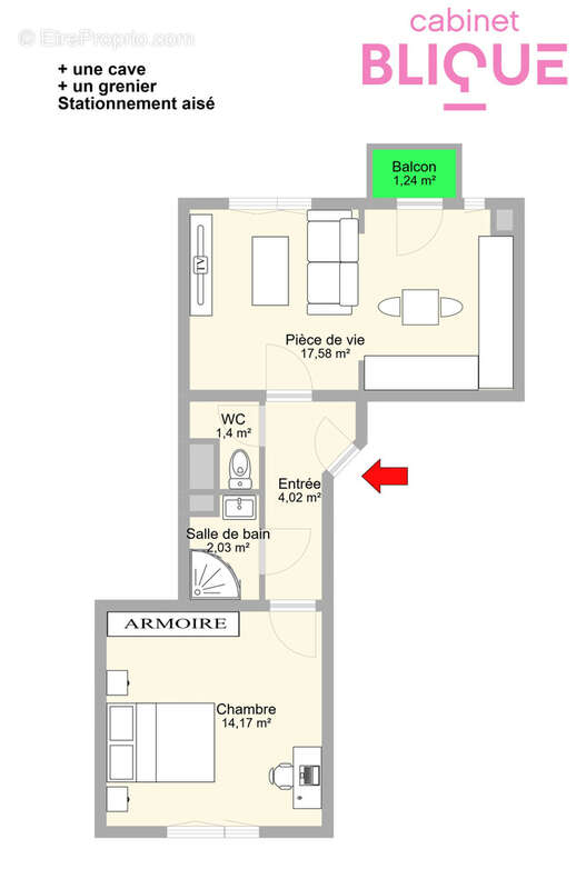 Appartement à VANDOEUVRE-LES-NANCY