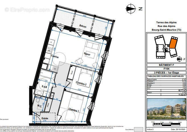 Appartement à BOURG-SAINT-MAURICE