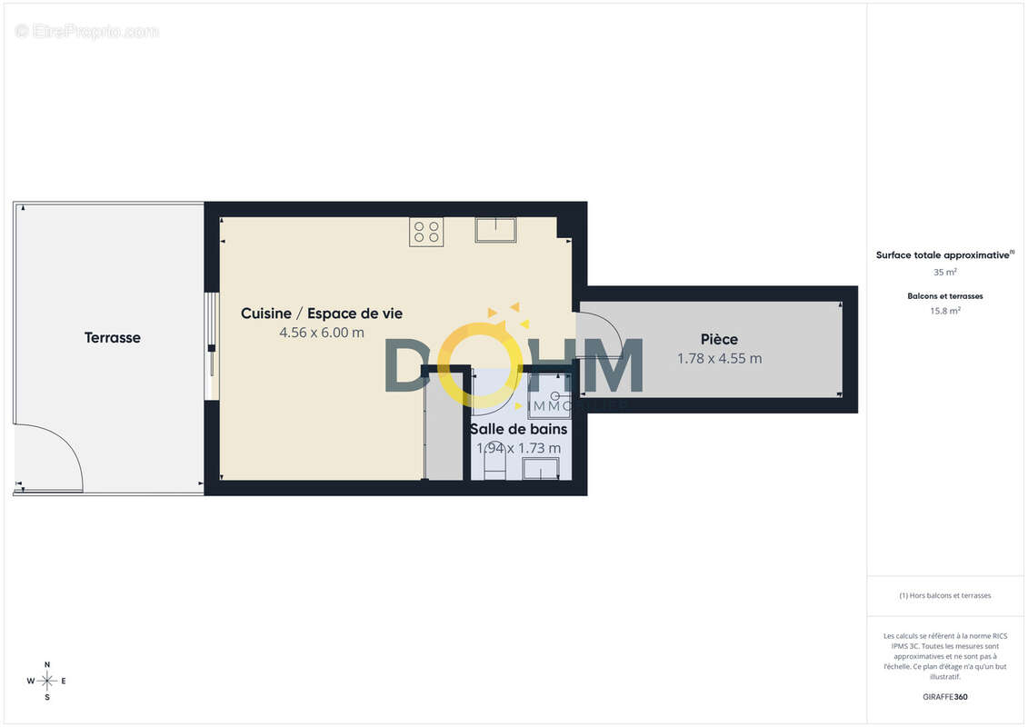 Appartement à LES AVIRONS