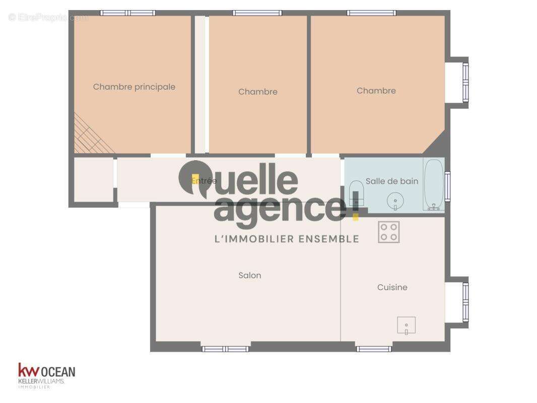 Appartement 4 pièces – Centre-ville Morlaix – 83 m² – DPE C - photo 2