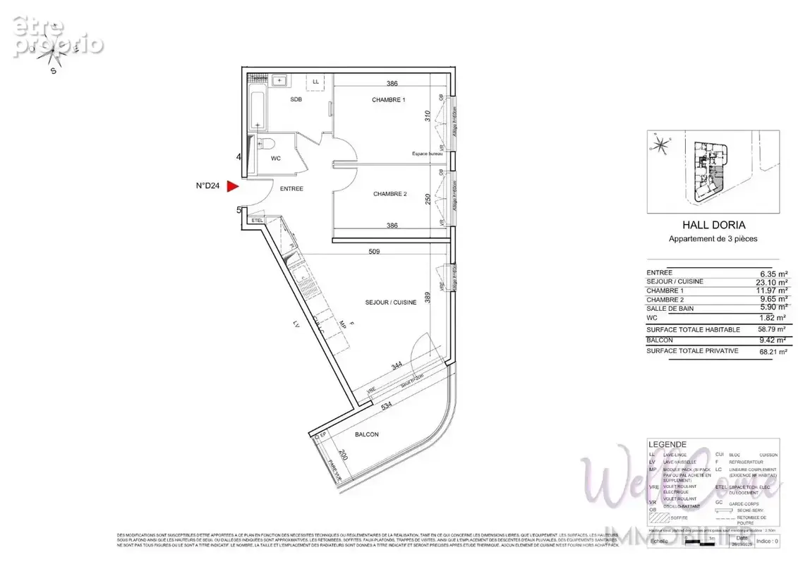 VEFA / Appartement T3 de 59 m² avec balcon et garage à Cognin ! - photo 4
