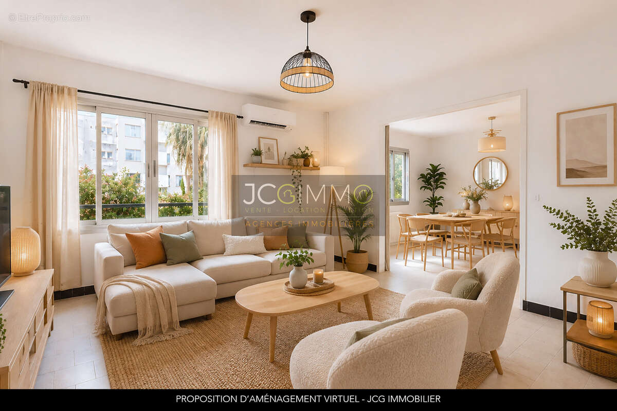 Hyeres (olbius riquier) - appartement t4 - loggia - cave - parking - photo 2