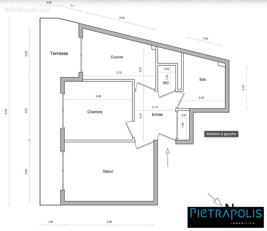 Appartement 46 m² à Villeurbanne  - photo 3