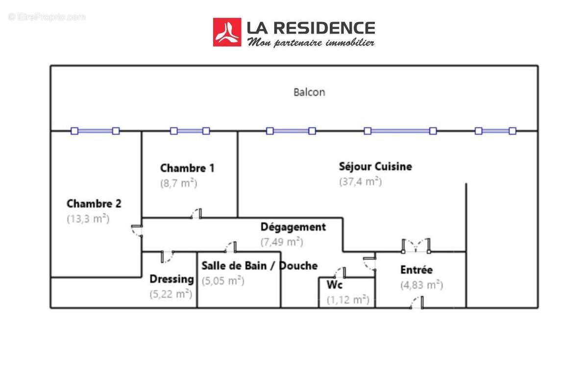 Appartement à LES MUREAUX