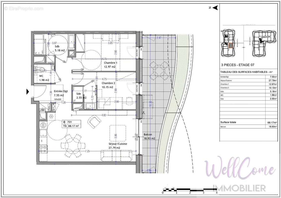 VEFA - Appartement T3 de 68m² côté Sud (Box inclus) à Aix-Les-Bains ! - photo 4