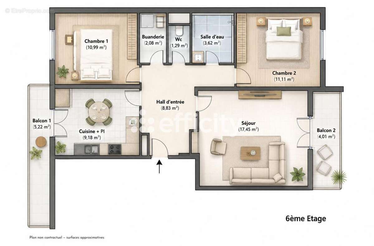 Appartement - photo 2