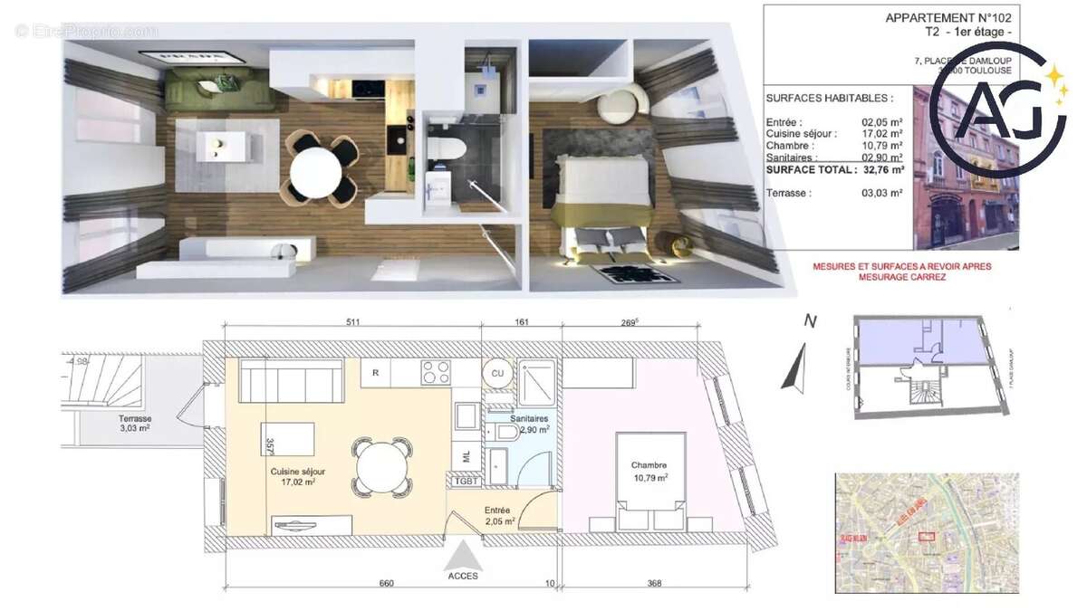 Appartement à TOULOUSE