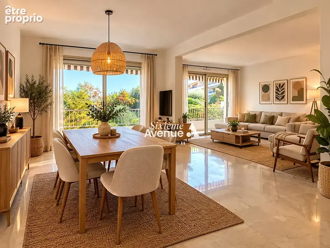 A vendre - Appartement Grasse 4/5 pièces de 92 m² avec terrasse et cave - photo 4