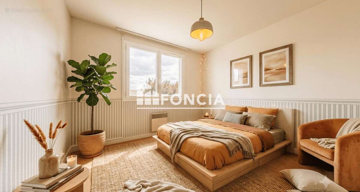 Grand T2 traversant avec balcon, parking et cave - photo 3