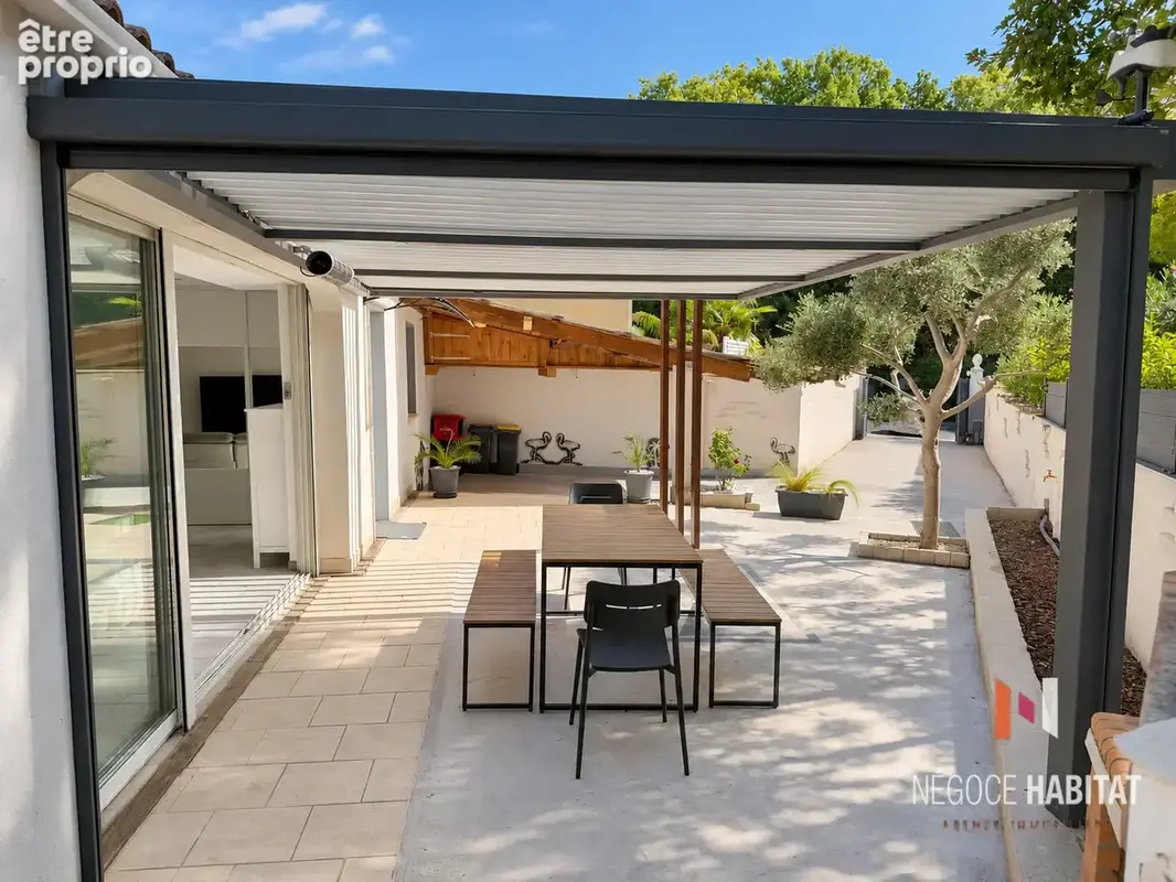 Maison de plain-pied 100 m2 avec piscine, terrain 650 m2 , proche centre du village - photo 8