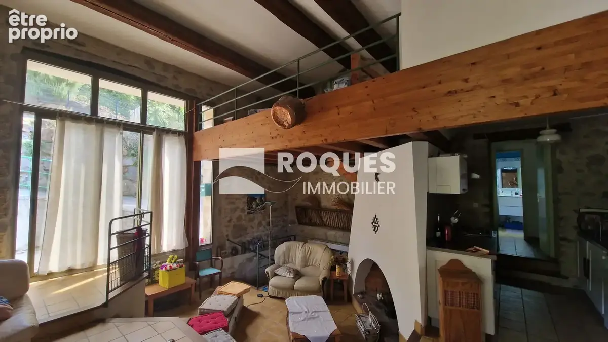 Proche Avène dans hameau, superbe maison en pierre plus jardin attenant - photo 4