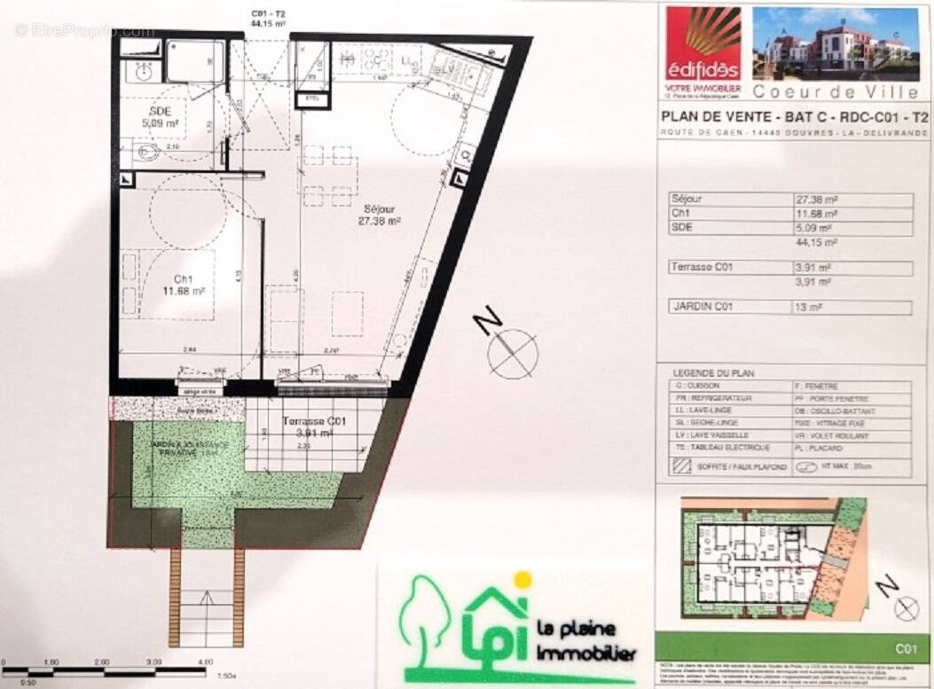 Appartement à DOUVRES-LA-DELIVRANDE