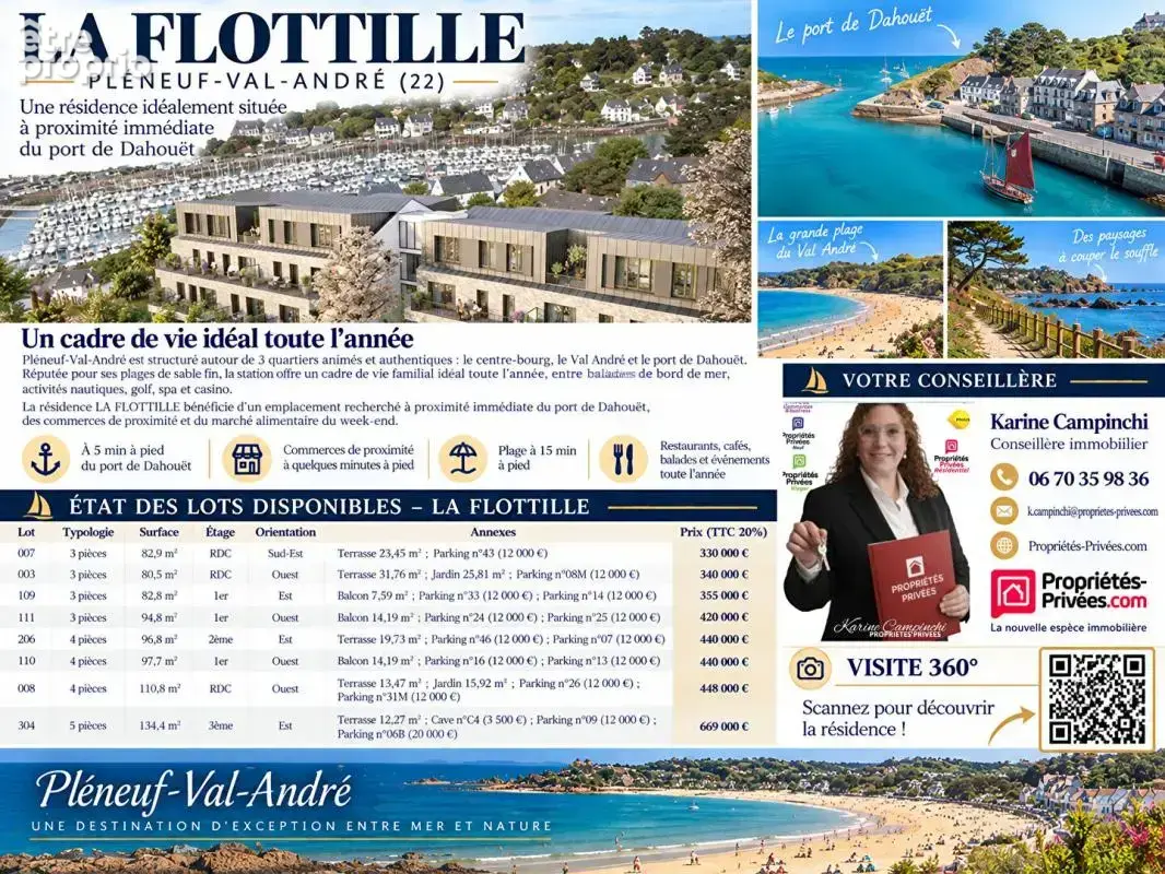 Appartement à PLENEUF-VAL-ANDRE