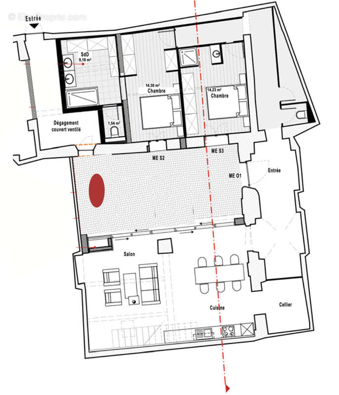 Appartement à AIX-EN-PROVENCE
