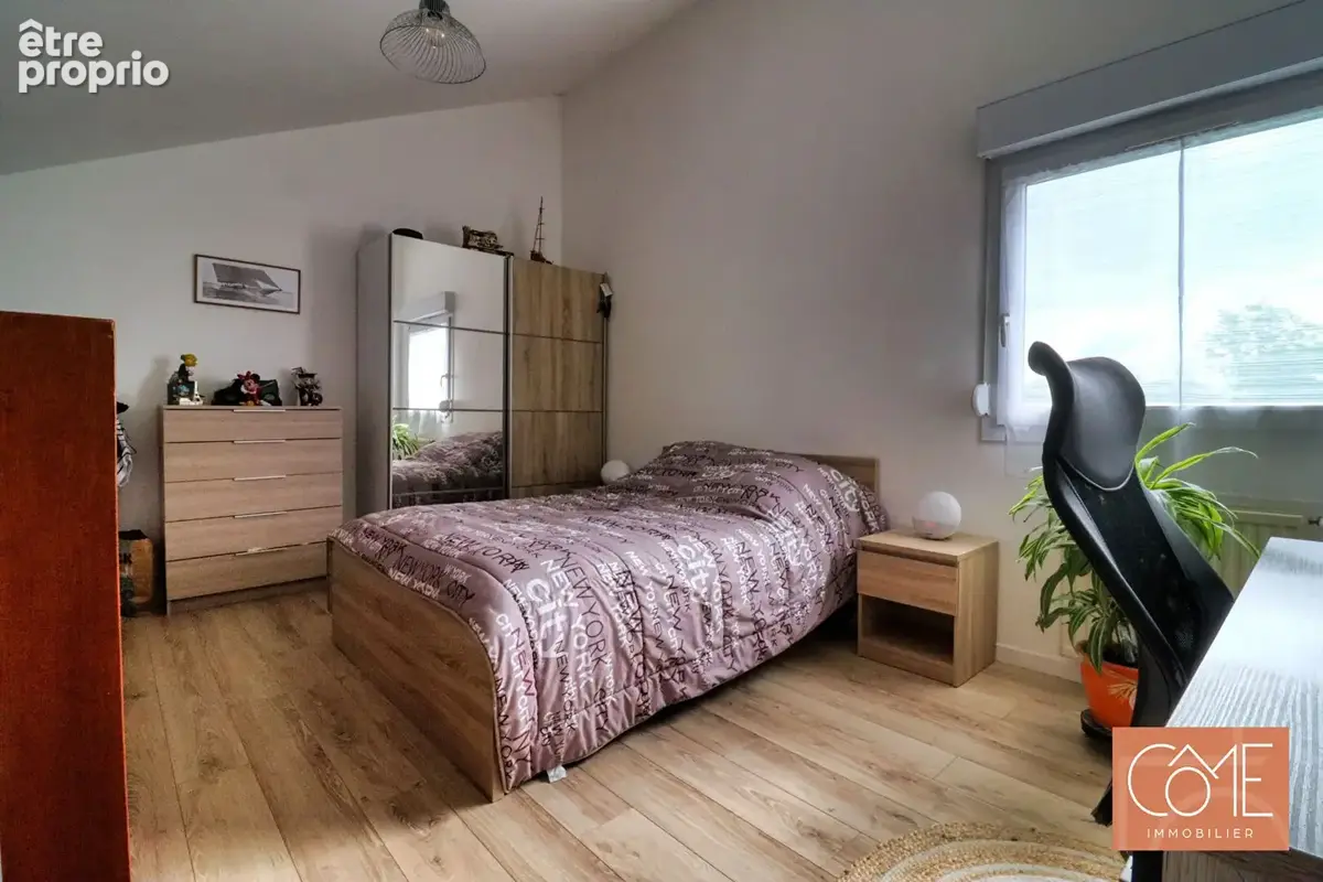 Côme immobilier à vendre en exclusivite appartement type 3 en duplex de 54,76m² (60,72m² au sol) avec deux chambres / balcon - p - photo 5