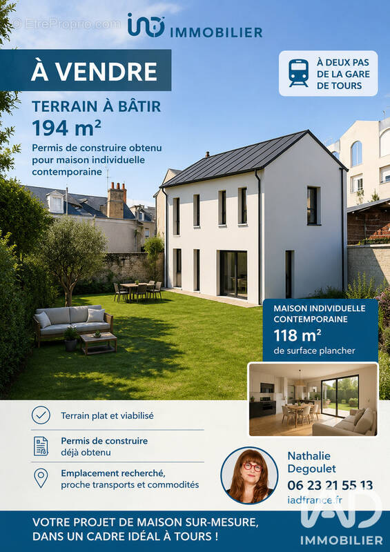 Photo 1 - Terrain à TOURS