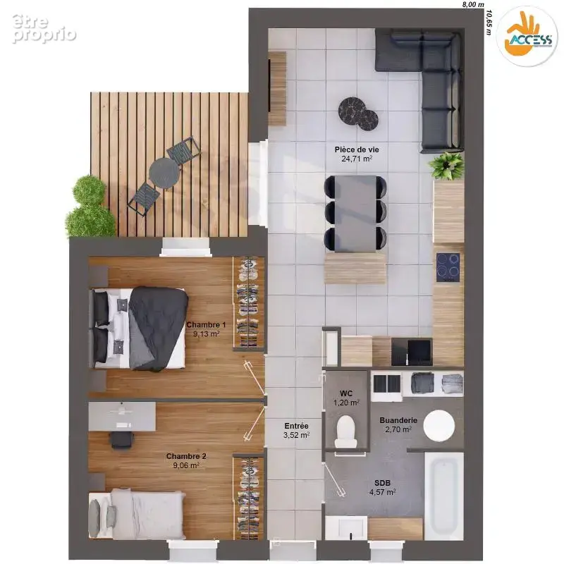 Maison 4 pièces 55 m2 - photo 8