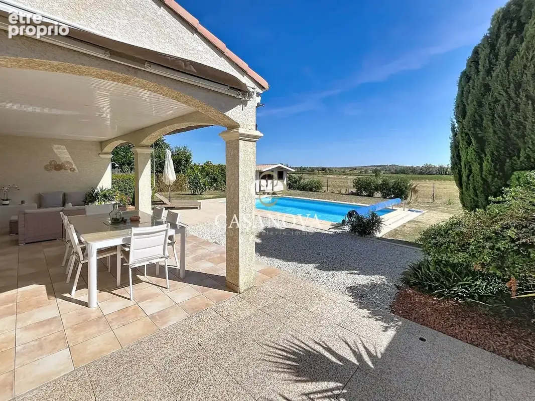 Proche BEZIERS, villa de plain-pied avec piscine, beaux extérieurs et vue panoramqiue - photo 17