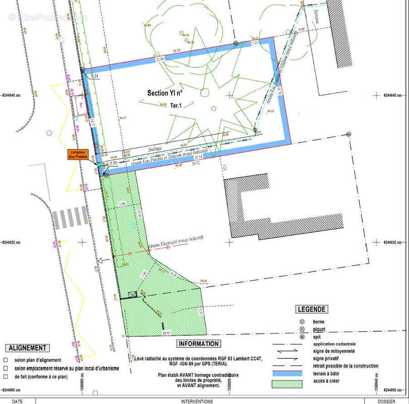Terrain à TREILLIERES