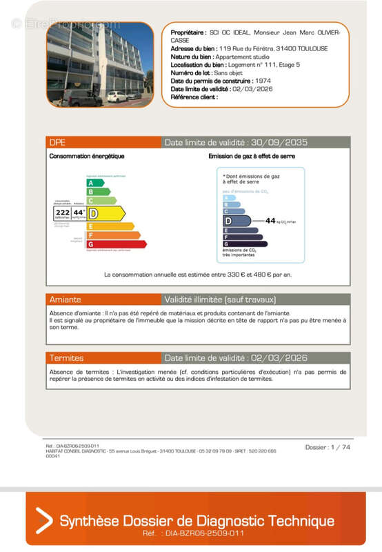 Appartement à TOULOUSE