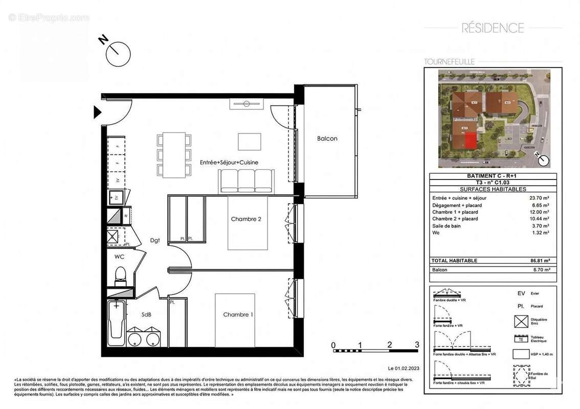 Appartement T3 - Tournefeuille - photo 5