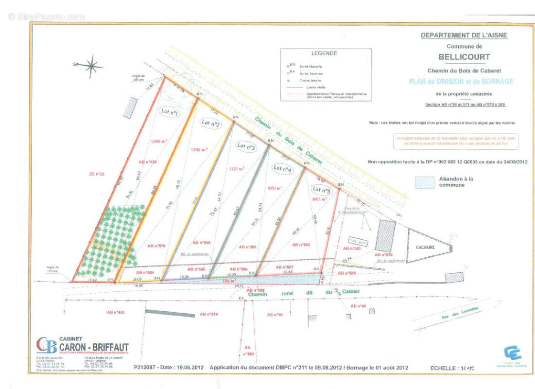 Terrain à BELLICOURT