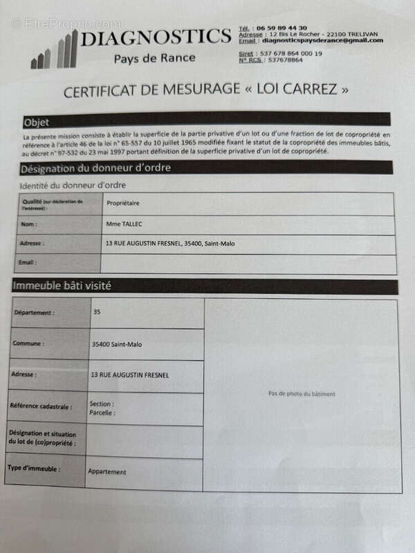 Appartement à SAINT-MALO