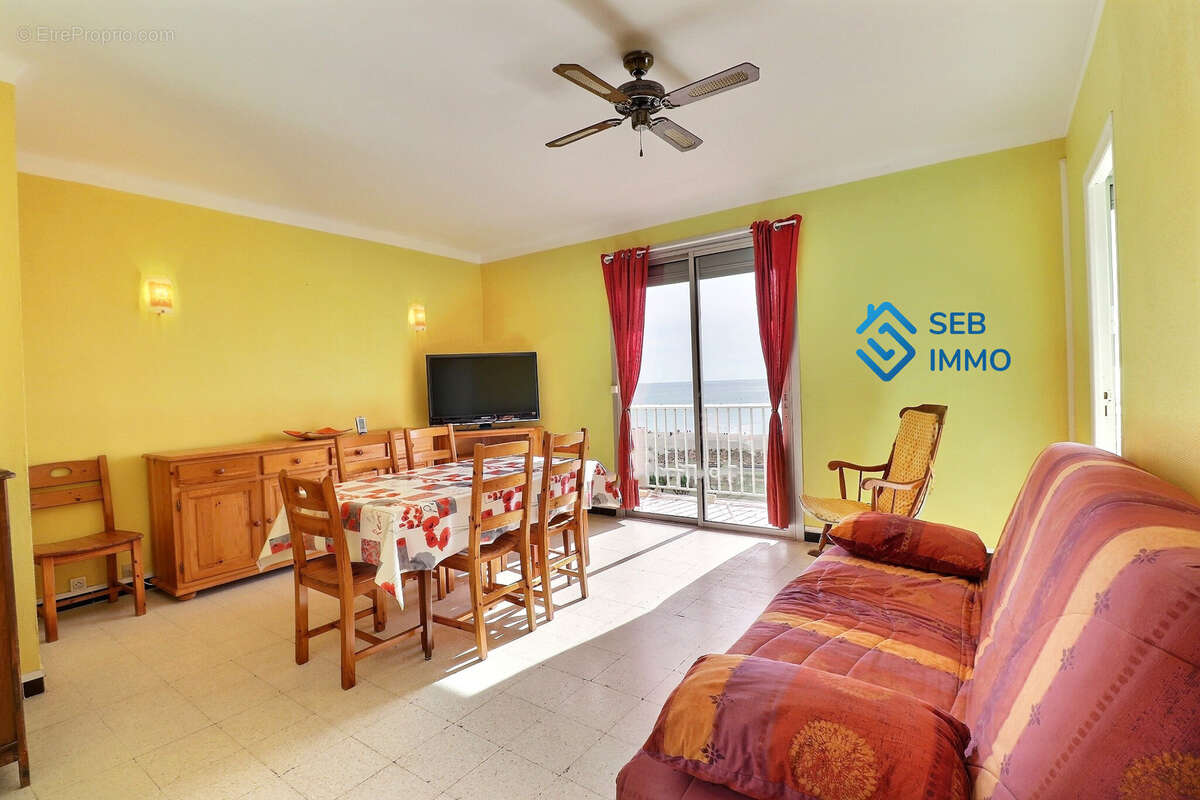 A la vente : Appartement 3pièces vue mer et montagne au dernier étage de 51,24m2  + loggia de 8,24m2 - photo 4