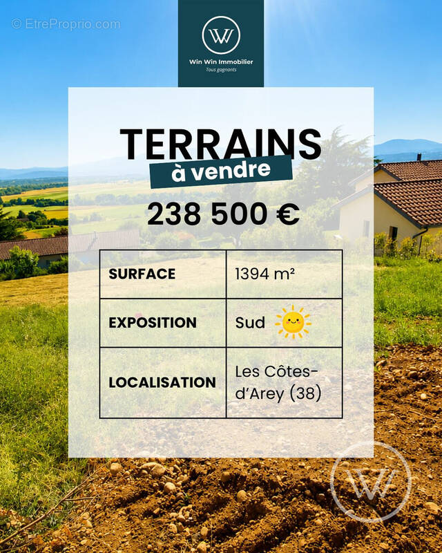 Terrain à LES COTES-D'AREY