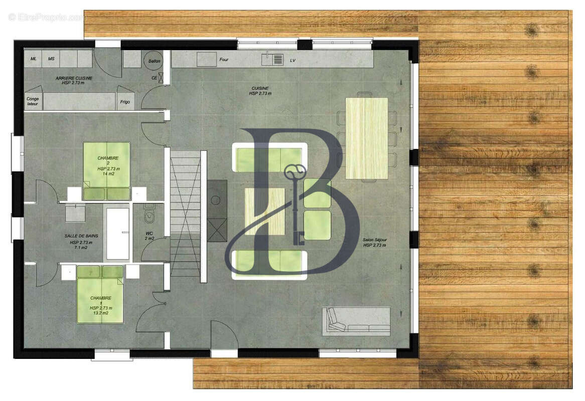 Maison à BRETTEVILLE-SUR-AY