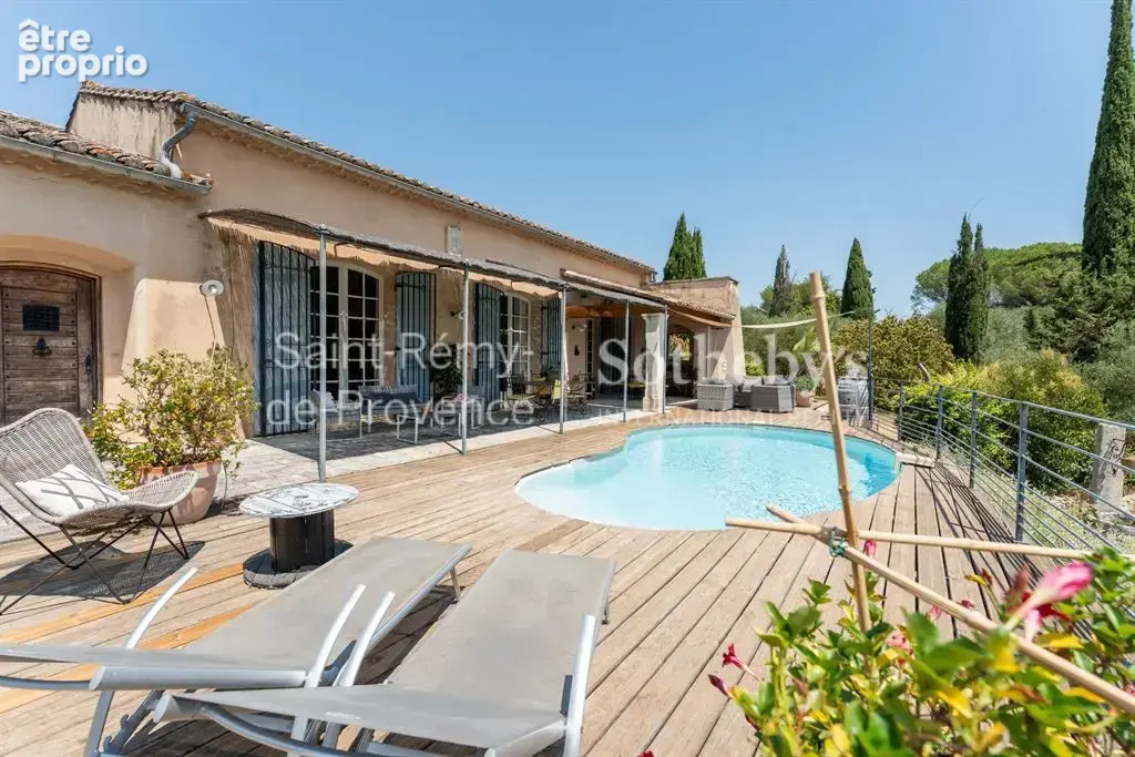 Propriété de plain pied avec piscine à Saint Rémy de Provence, vue sur les Alpilles - photo 3