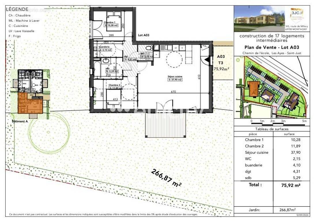 Appartement à SAINT-JUST