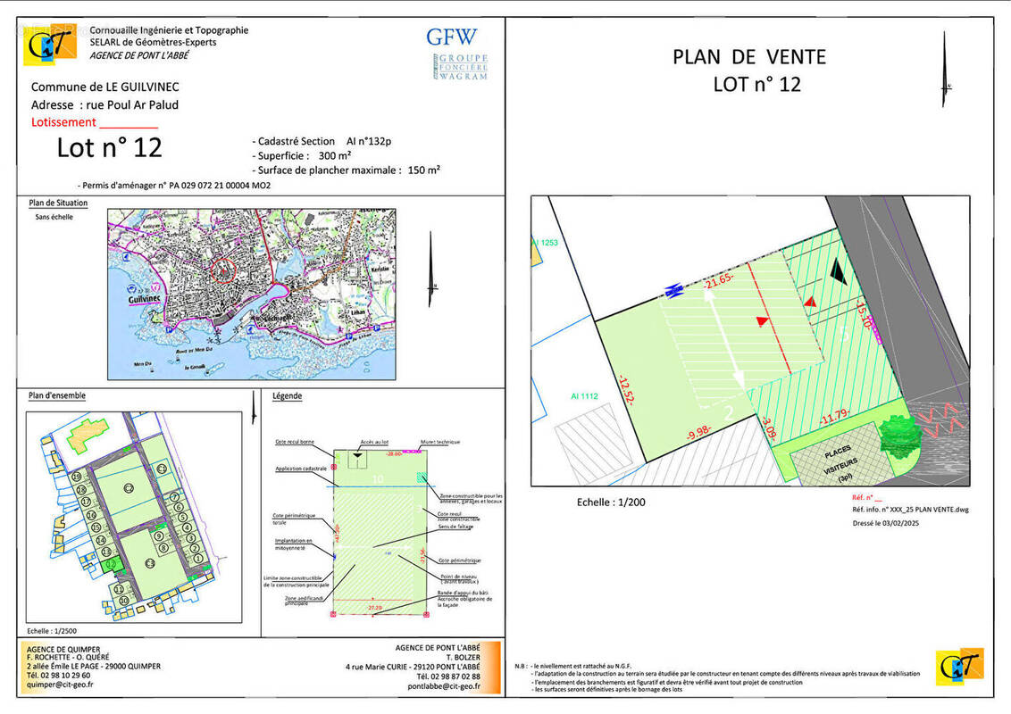 Terrain à GUILVINEC