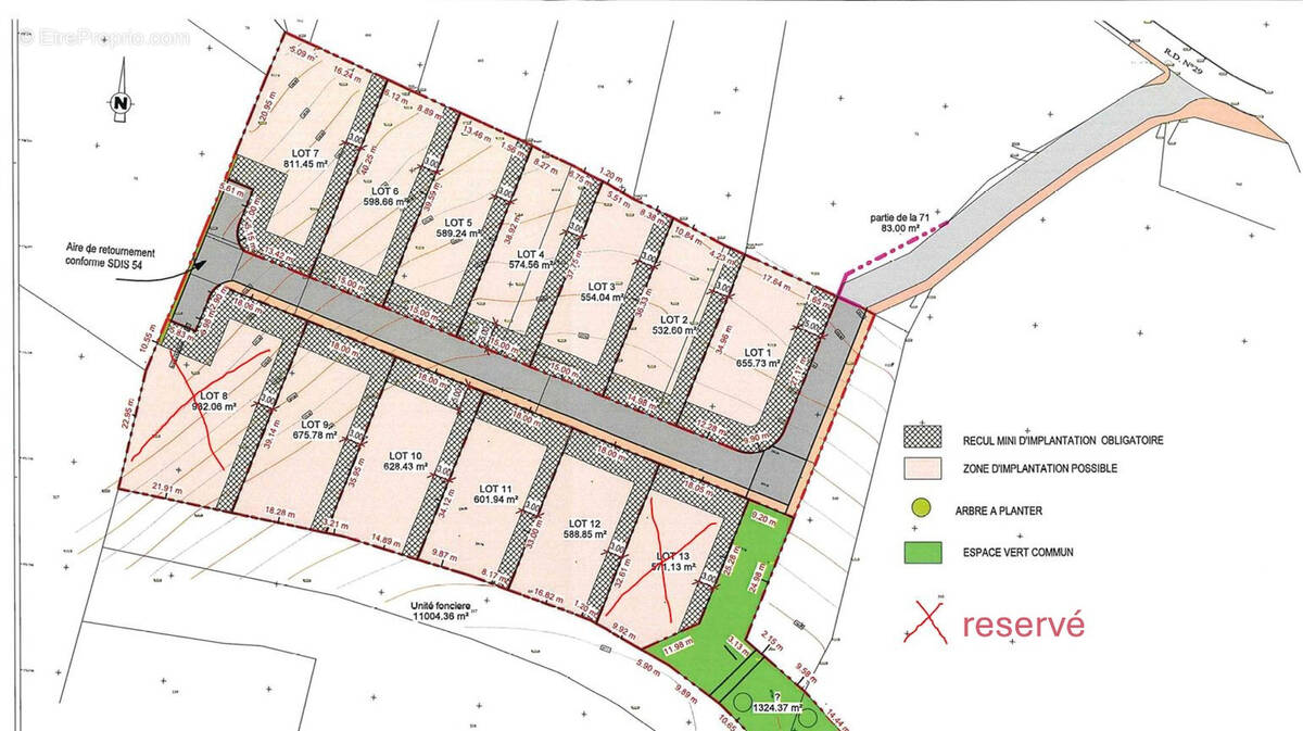 Terrain à SAINT-PANCRE