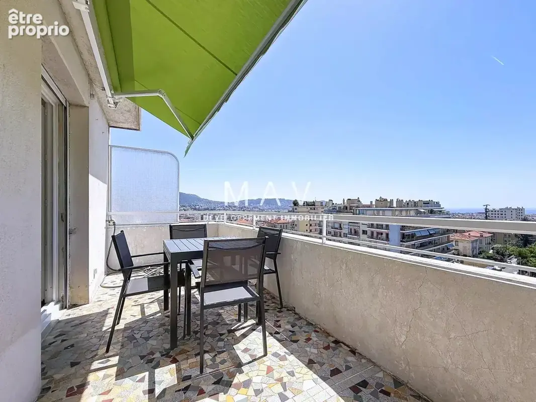 Nice/parc impérial appartement 4 pièces rénové dernier étage terrasses vue mer dégagée - photo 24