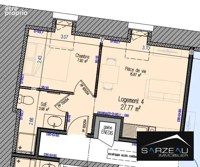 Appartement 2 pièces 28 m² à vendre à Sarzeau (56370) - photo 2