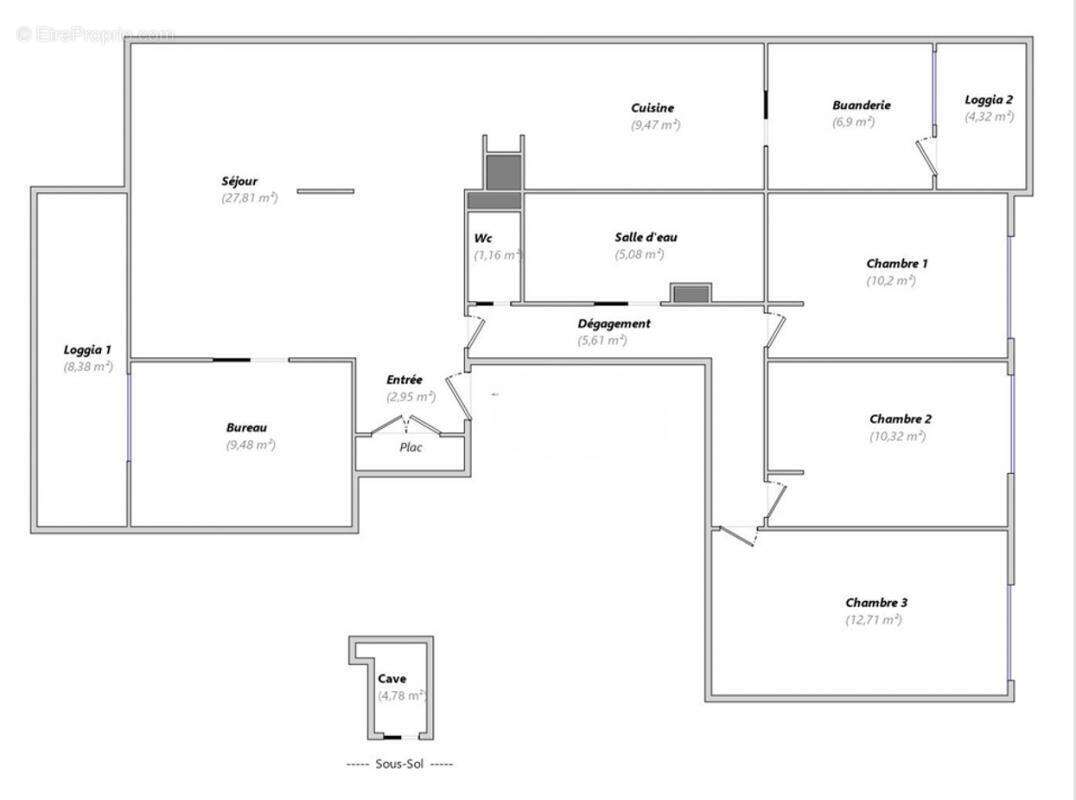 Appartement à FRANCHEVILLE