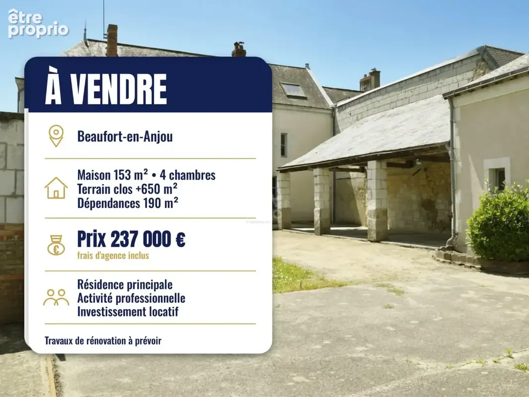 Maison à BEAUFORT-EN-VALLEE