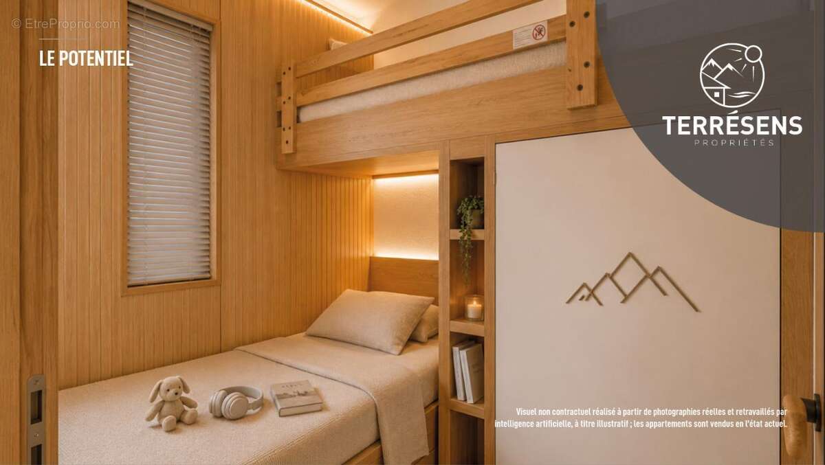 Appartement t1 (4 personnes) - résidence les terrasses de chantemerle 1350 à saint-chaffrey - photo 7