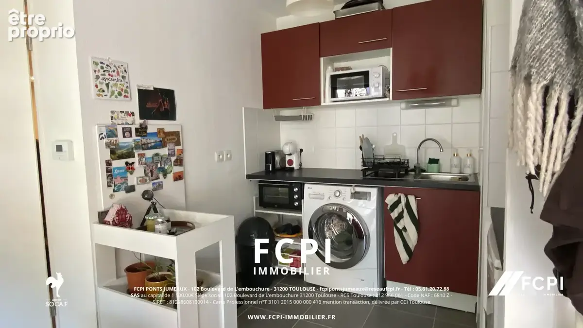 Appartement 1 pièce - 29,65m2 - Toulouse - photo 3