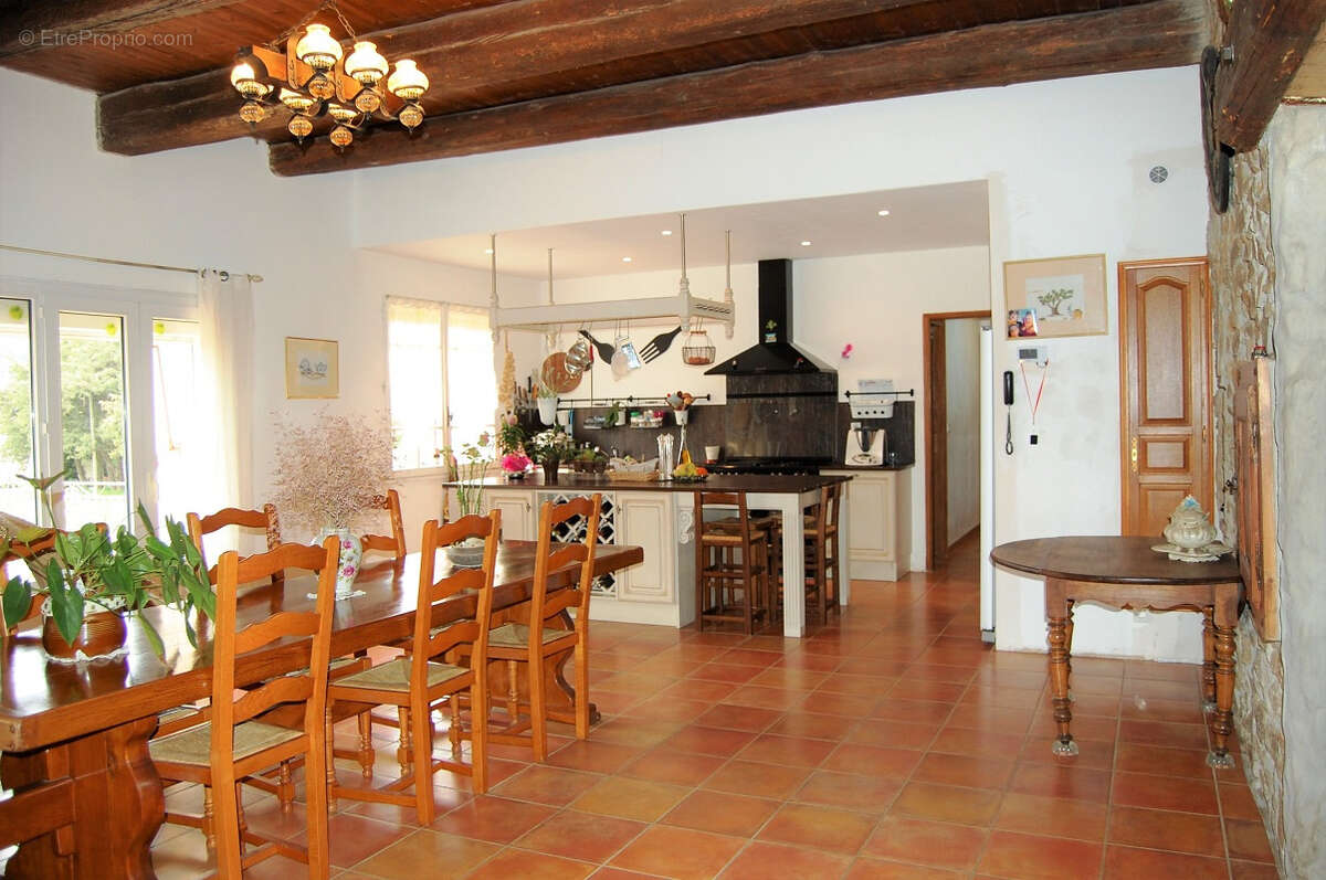 Mas du 19ieme avec 3 gites et partie privative 180m2 sur 3843 m2 de terrain avec piscine - photo 3