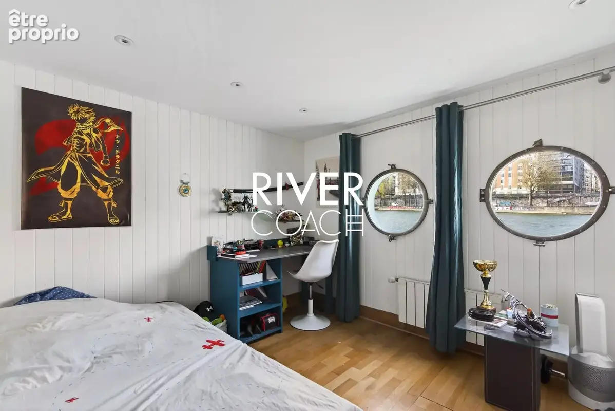 Paris 15 – Bateau-logement familial avec grande terrasse - photo 7